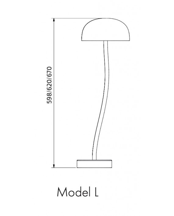 Zero Curve Metal Table Lamp